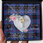 Gift For My Beautiful Girlfriend Necklace Valentine Necklace Clan Angus Modern Tartan Cross Dancing Necklace Scottish Tartan Jewelry