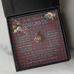 To My Beautiful Soulmate Necklace In Your Eyes I Have Found My Home Clan Lindsay Modern Tartan Crown Pendant Necklace