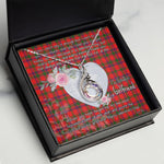 Rising Phoenix Necklace - Valentine Necklace Clan MacColl Modern Tartan Gift for Girlfriend, Gift for My Wife Rising Phoenix Necklace