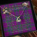 To My Beautiful Soulmate Necklace In Your Eyes I Have Found My Home Clan Wardlaw Tartan Wishbone Dancing Necklace