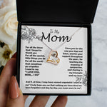 Love Dancing Necklace - Mom Necklace -To My Mom - I Need To Say I Love You, Mom... I Do - Mother's Day Gift