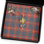 To My Beautiful Soulmate Sunflower Necklace In Your Eyes I Have Found My Home Clan Hamilton Ancient Tartan Jewelry For Girlfriend, Tartan Sunflower Pendant Necklace, Scottish Tartan Jewelry, valentine necklace, necklace girlfriend, necklace for wife, cute necklaces for girlfriend, jewelry for girlfriend, to my soulmate necklace, to my future wife necklace