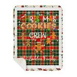 Personalized Gift Tartan Plaid Blanket Clan MacLachlan Modern With Christmas Cookie Baking Crew Christmas Gift Sherpa Blanket, tartan sherpa blanket,buffalo plaid sherpa blanket,christmas sherpa blanket,Christmas Throw Blanket,green plaid sherpa blanket,green sherpa blanket