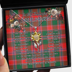 To My Beautiful Soulmate Sunflower Necklace In Your Eyes I Have Found My Home Clan Dalzell Tartan Jewelry For Girlfriend