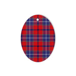 Wishart Dress Tartan Oval Ornaments, Christmas Tree Ornament, Plaid Christmas Ornaments, Ceramic Oval Christmas Tree Decoration, Tartan Oval Ornaments, Christmas Tree Ornament, Plaid Christmas Ornaments, Ceramic Oval Christmas Tree Decoration