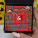 To My Beautiful Soulmate Necklace In Your Eyes I Have Found My Home Clan Butter Tartan Wishbone Dancing Necklace