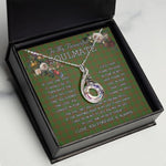 To My Beautiful Soulmate Necklace In Your Eyes I Have Found My Home Clan MacAlister Hunting Tartan Rising Phoenix Necklace