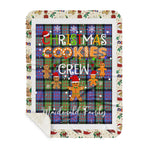 Personalized Gift Tartan Plaid Blanket Clan Macdonald Of Ranald With Christmas Cookie Baking Crew Christmas Gift Sherpa Blanket, tartan sherpa blanket,buffalo plaid sherpa blanket,christmas sherpa blanket,Christmas Throw Blanket,green plaid sherpa blanket,green sherpa blanket
