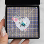 Sea Turtle Necklace Gift for My Beautiful Girlfriend Valentines Necklace Clan Hannay Grey Tartan Blue Turtle Necklace, Valentine Necklace Gift for Girlfriend Clan Mitchell Ancient Tartan Sunflower Pendant Necklace, Scottish Tartan Jewelry, valentine necklace, necklace girlfriend, necklace for wife, cute necklaces for girlfriend, jewelry for girlfriend, to my soulmate necklace, to my future wife necklace