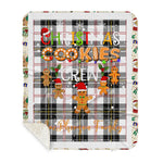 Personalized Gift Tartan Plaid Blanket Clan MacPherson Modern With Christmas Cookie Baking Crew Christmas Gift Sherpa Blanket, tartan sherpa blanket,buffalo plaid sherpa blanket,christmas sherpa blanket,Christmas Throw Blanket,green plaid sherpa blanket,green sherpa blanket