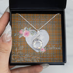 Rising Phoenix Necklace - Valentine Necklace Clan Jardine Tartan Gift for Girlfriend, Gift for My Wife Rising Phoenix Necklace