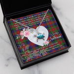 Sea Turtle Necklace Gift for My Beautiful Girlfriend Valentines Necklace Clan Tennant Tartan Blue Turtle Necklace