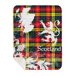Sherpa Blanket - Tartan Blanket Thistle and Lion Scottish Clan Buchanan Modern Plaid Blanket, plaid sherpa blanket queen,purple sherpa blanket,queen sherpa blanket,queen size sherpa blanket,red sherpa blanket,scottish tartan blankets,sherpa blanket,sherpa christmas blanket