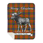 Scotstee Shop Plaid Tartan Blanket With Moose Clan Grant of Edinchat Plaid Blanket, plaid blanket australia,plaid blanket canada,plaid christmas blanket,plaid fleece sherpa blanket,plaid sherpa blanket canada,plaid sherpa blanket lipstick,plaid sherpa blanket pink,plaid sherpa blanket queen
