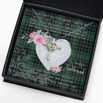 Gift For My Beautiful Girlfriend Necklace Valentine Necklace Clan MacAulay Hunting Tartan Cross Dancing Necklace Scottish Tartan Jewelry