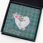 Gift For My Beautiful Girlfriend Necklace Valentine Necklace Clan Irvine Tartan Cross Dancing Necklace Scottish Tartan Jewelry