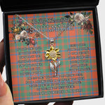 To My Beautiful Soulmate Sunflower Necklace In Your Eyes I Have Found My Home Clan MacKintosh Ancient Tartan Jewelry For Girlfriend