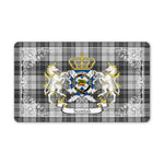 Doormat - Welcome Mat Scottish Douglas Grey Modern Tartan Door Mat, Plaid Doormat