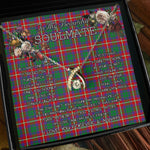 To My Beautiful Soulmate Necklace In Your Eyes I Have Found My Home Clan Hopkirk Tartan Wishbone Dancing Necklace
