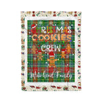 Fleece Blanket - Personalized Gift Tartan Plaid Blanket Clan Muirhead With Christmas Cookie Baking Crew Christmas Gift Fleece Blanket