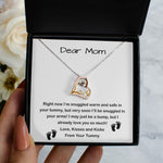 Love Dancing Necklace - Mom Necklace, Mom To Be Necklace, Pregnancy Gift For Mom To Be, Mommy Present From Unborn Baby, Gift For Expecting Moms