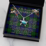 Sea Turtle Necklace To My Beautiful Soulmate Necklace In Your Eyes I Have Found My Home Clan Campbell Tartan Blue Turtle Necklace