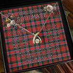 To My Beautiful Soulmate Necklace In Your Eyes I Have Found My Home Clan MacDuff Modern Tartan Wishbone Dancing Necklace