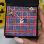 To My Beautiful Soulmate Necklace In Your Eyes I Have Found My Home Clan Graham of Menteith Pink Tartan Wishbone Dancing Necklace