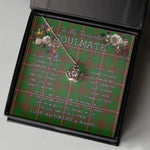 To My Beautiful Soulmate Necklace In Your Eyes I Have Found My Home Clan MacKinnon Hunting Modern Tartan Crown Pendant Necklace