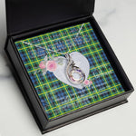 Rising Phoenix Necklace - Valentine Necklace Clan Campbell Of Breadalbane Ancient Tartan Gift for Girlfriend, Gift for My Wife Rising Phoenix Necklace
