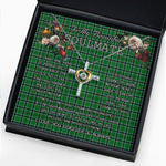 To My Beautiful Soulmate Necklace In Your Eyes I Have Found My Home Clan Innes Hunting Tartan Cross Dancing Necklace