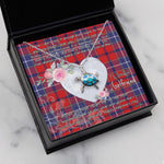 Sea Turtle Necklace Gift for My Beautiful Girlfriend Valentines Necklace Clan Wishart Tartan Blue Turtle Necklace