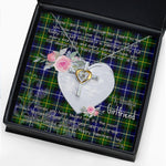 Gift For My Beautiful Girlfriend Necklace Valentine Necklace Clan MacNeill Of Barra Tartan Cross Dancing Necklace Scottish Tartan Jewelry