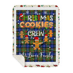 Personalized Gift Tartan Plaid Blanket Clan MacLaren With Christmas Cookie Baking Crew Christmas Gift Sherpa Blanket, tartan sherpa blanket,buffalo plaid sherpa blanket,christmas sherpa blanket,Christmas Throw Blanket,green plaid sherpa blanket,green sherpa blanket