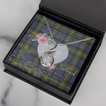 Rising Phoenix Necklace - Valentine Necklace Clan MacSporran Tartan Gift for Girlfriend, Gift for My Wife Rising Phoenix Necklace