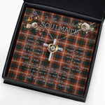 To My Beautiful Soulmate Necklace In Your Eyes I Have Found My Home Clan Ainslie Ancient Tartan Cross Dancing Necklace
