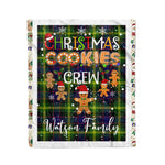 Personalized Gift Tartan Plaid Blanket Clan Watson Modern With Christmas Cookie Baking Crew Christmas Gift Blanket, Plaid Blanket, Christmas Fleece Blanket, Christmas Blanket, Tartan Blanket, Scottish Blanket, Scotland Blanket, Family Name Blanket, Custom Blanket, Personalized Blanket