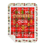 Personalized Gift Tartan Plaid Blanket Clan Duke Of Rothesay With Christmas Cookie Baking Crew Christmas Gift Sherpa Blanket, tartan sherpa blanket,buffalo plaid sherpa blanket,christmas sherpa blanket,Christmas Throw Blanket,green plaid sherpa blanket,green sherpa blanket
