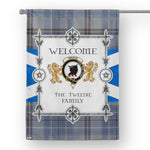 Tweedie Tartan Garden Flag - Tartan Flag Clan Badge Scottish Tartan House Flag - Scotstee Shop