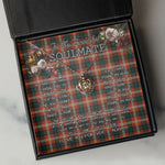 To My Beautiful Soulmate Necklace In Your Eyes I Have Found My Home Clan Ainslie Ancient Tartan Crown Pendant Necklace