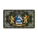 Doormat - Tartan Door Mat The Family Davidson Tulloch Dress Welcome Mat, Plaid Doormat Scottish