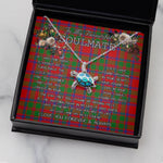 Sea Turtle Necklace To My Beautiful Soulmate Necklace In Your Eyes I Have Found My Home Clan MacKintosh Modern Tartan Blue Turtle Necklace