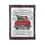 Tartan Blanket Vintage Red Truck with Christmas Tree Family Scottish Clan MacDonald plaid blanket, red plaid blanket, buffalo plaid blanket, green plaid blanket, plaid fleece blanket, blue plaid blanket, red tartan blanket, tartan plaid blanket, black and white plaid blanket, , christmas plaid blanket, orange plaid blanket, tartan plaid throw blanket, pink plaid blanket, brown plaid blanket, buffalo check blanket