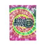 Scotstee Shop - Scotstee Shop Blanket Alien Says I Need Space Tie Dye Rainbow Hippie Fleece Blanket
