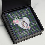 Rising Phoenix Necklace - Valentine Necklace Clan Donnachaidh Robertson Tartan Gift for Girlfriend, Gift for My Wife Rising Phoenix Necklace