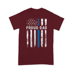 Scotstee Shop - Thin Blue Line Proud Dad Police Family 4th Of July Shirt Blue Line Flag Shirts Police Mom Shirts