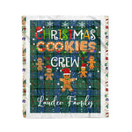 Personalized Gift Tartan Plaid Blanket Clan Lauder With Christmas Cookie Baking Crew Christmas Gift Blanket, Plaid Blanket, Christmas Fleece Blanket, Christmas Blanket, Tartan Blanket, Scottish Blanket, Scotland Blanket, Family Name Blanket, Custom Blanket, Personalized Blanket