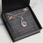 To My Beautiful Soulmate Necklace In Your Eyes I Have Found My Home Clan Fletcher of Dunans Tartan Rising Phoenix Necklace