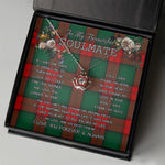 To My Beautiful Soulmate Necklace In Your Eyes I Have Found My Home Clan Stewart Atholl Modern Tartan Crown Pendant Necklace