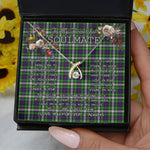 To My Beautiful Soulmate Necklace In Your Eyes I Have Found My Home Clan Farquharson Tartan Wishbone Dancing Necklace